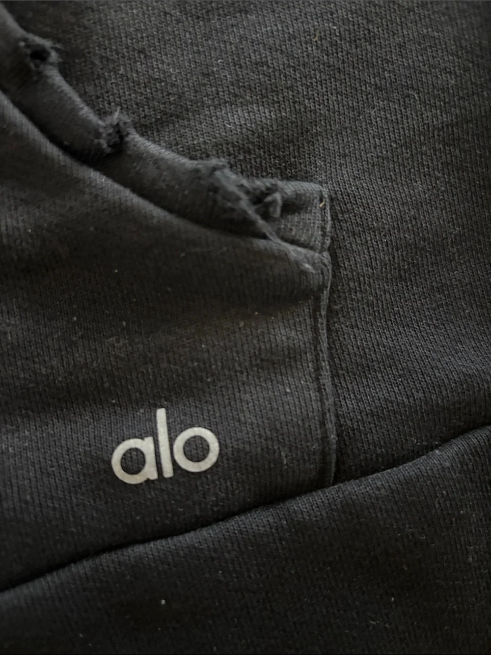 Alo Women's distressed hoodie sweatshirt